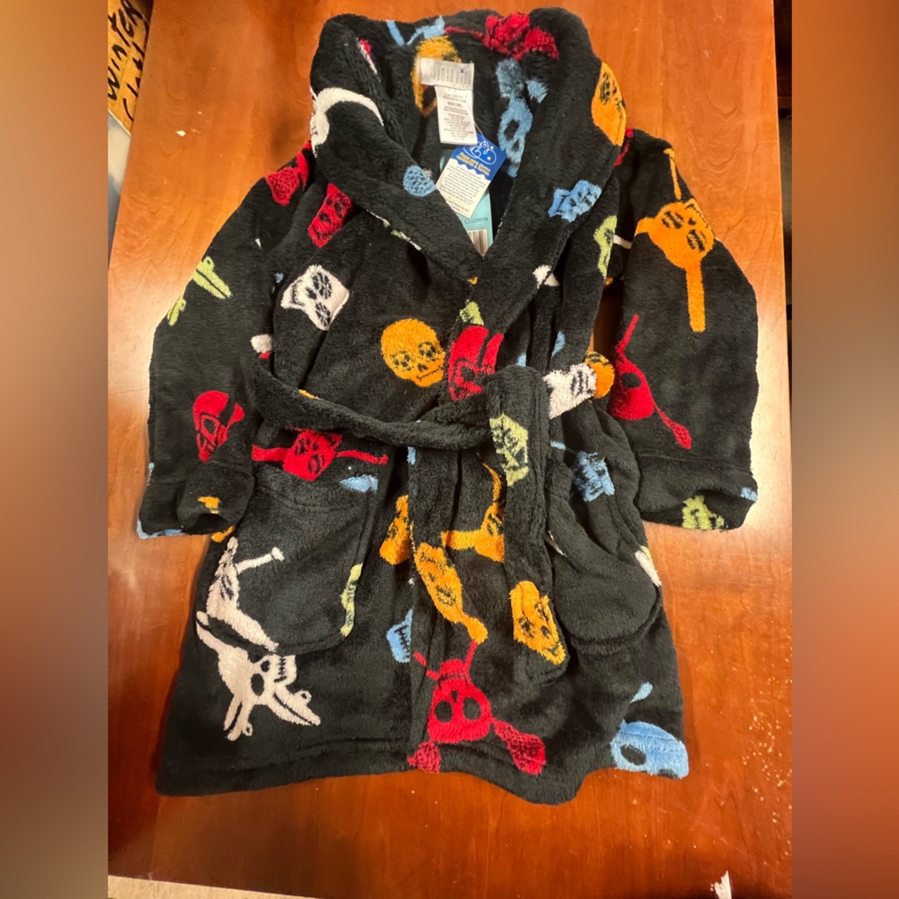 Plush skull robe